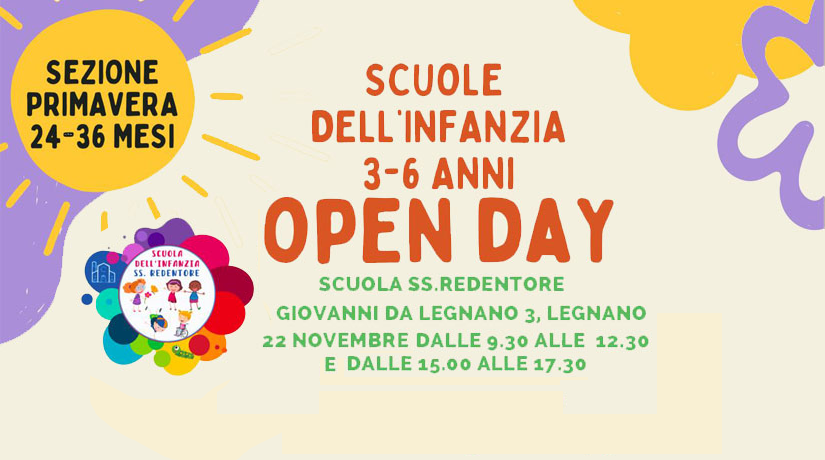 Open Day Scuole dell’Infanzia SS. Redentore e Santi Magi